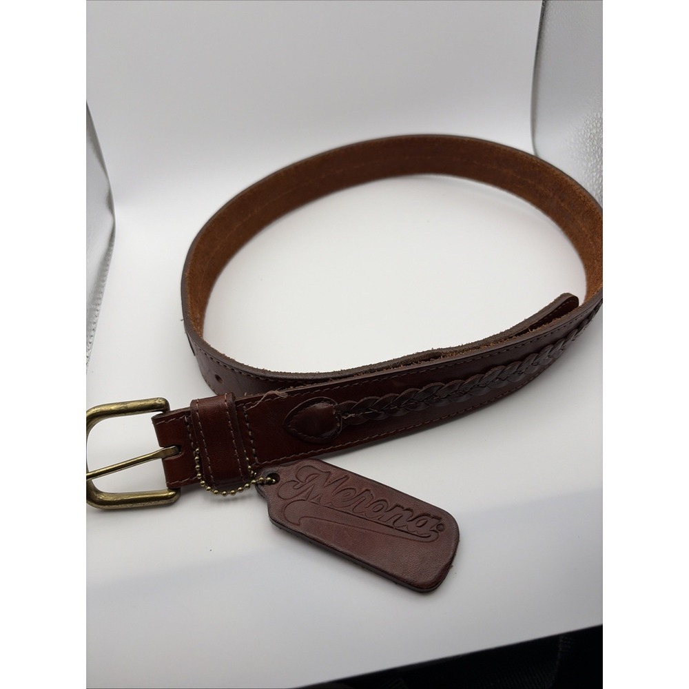 Merona Vintage Genuine Leather Belt Size 28-30